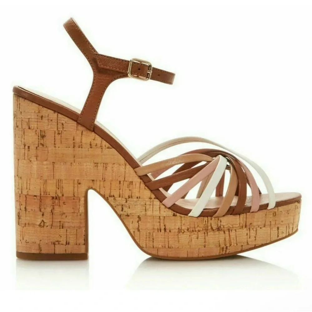 KATE SPADE Glow Multi Toast‎ Platform Sandals
